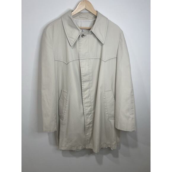 Vintage London‎ Fog Maincoats Men’s Trench coat MADE IN USA Sz 44 Long - Picture 5 of 12